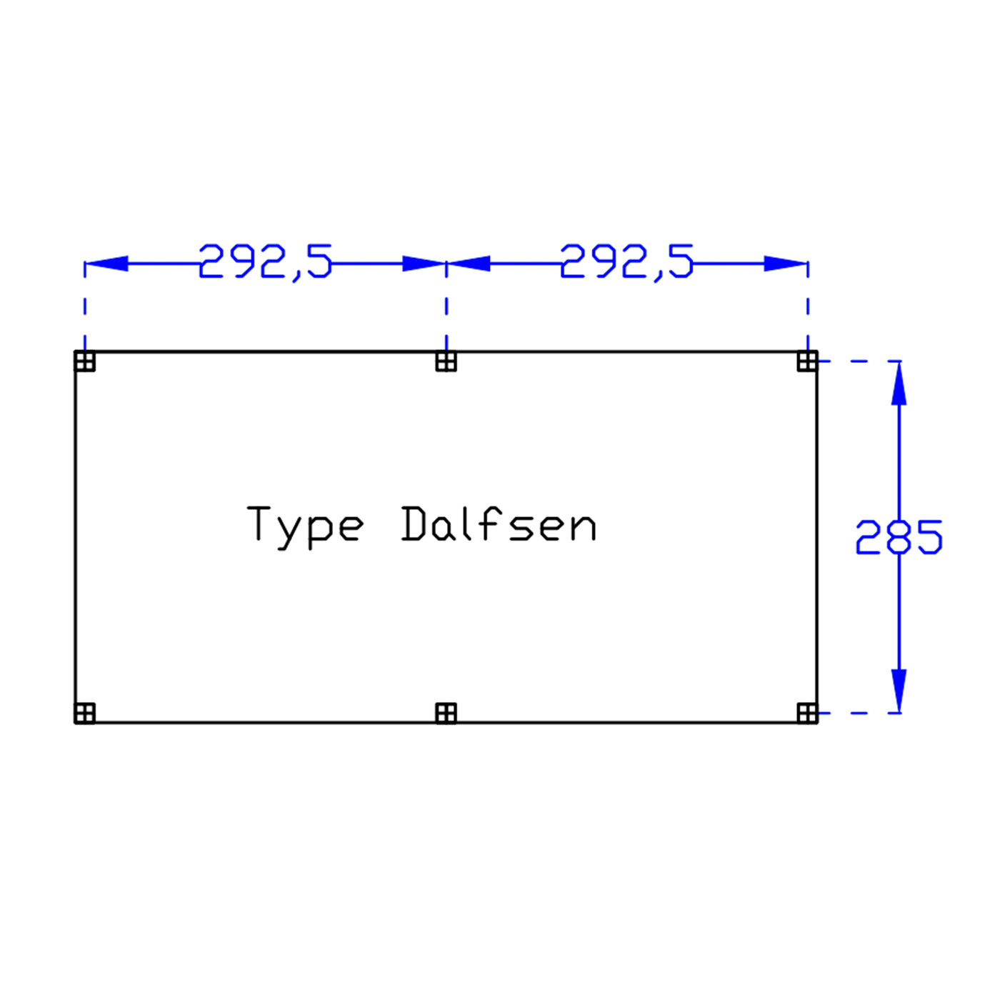 DHZ Plat dak Dalfsen zwart