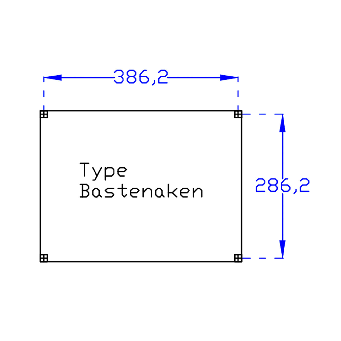 DHZ plat dak Bastenaken zwart