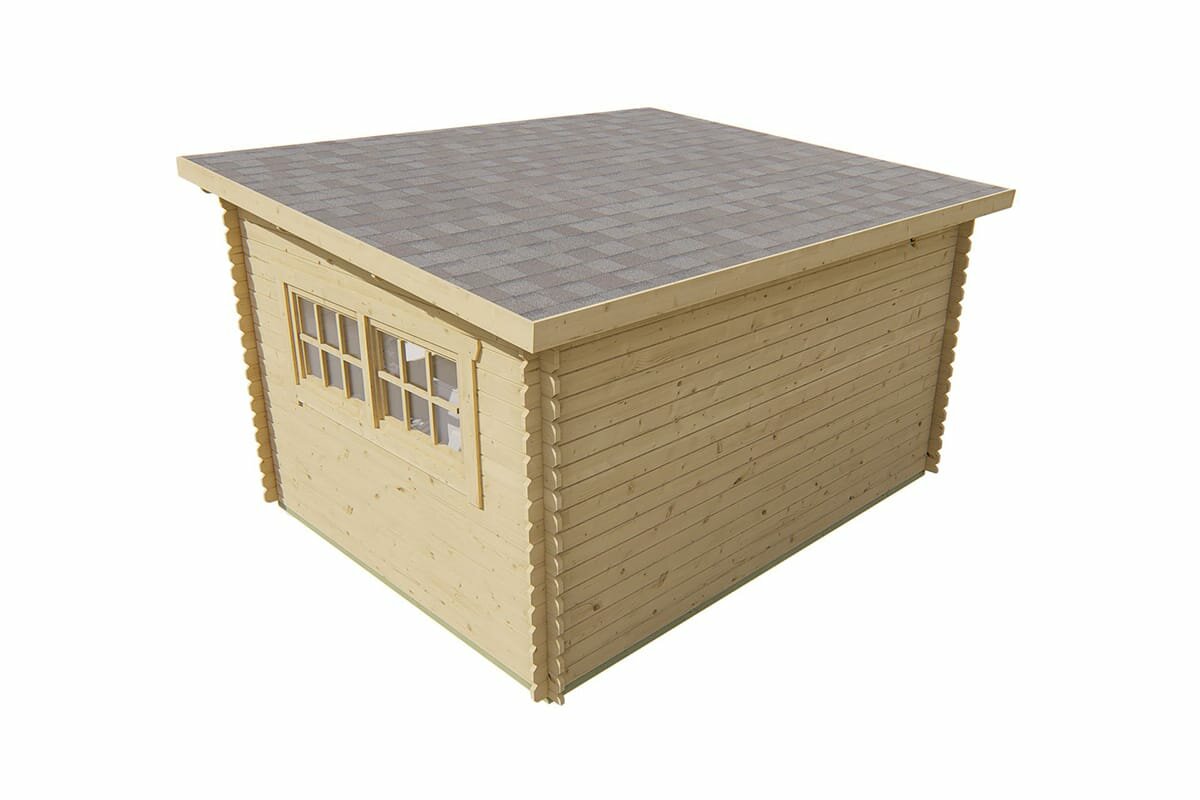 Blockhaus Loya 380 x 300 x 220 cm - Wandstarke 28 mm