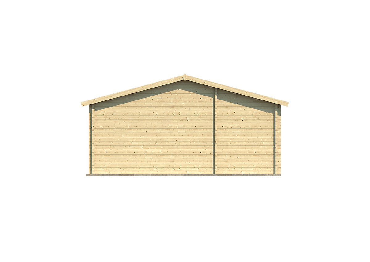 Blockhaus Letterkenny 1120 x 595 x 304 cm &ndash; Fertighaus aus Holz &ndash; Luxus-Gartenhaus