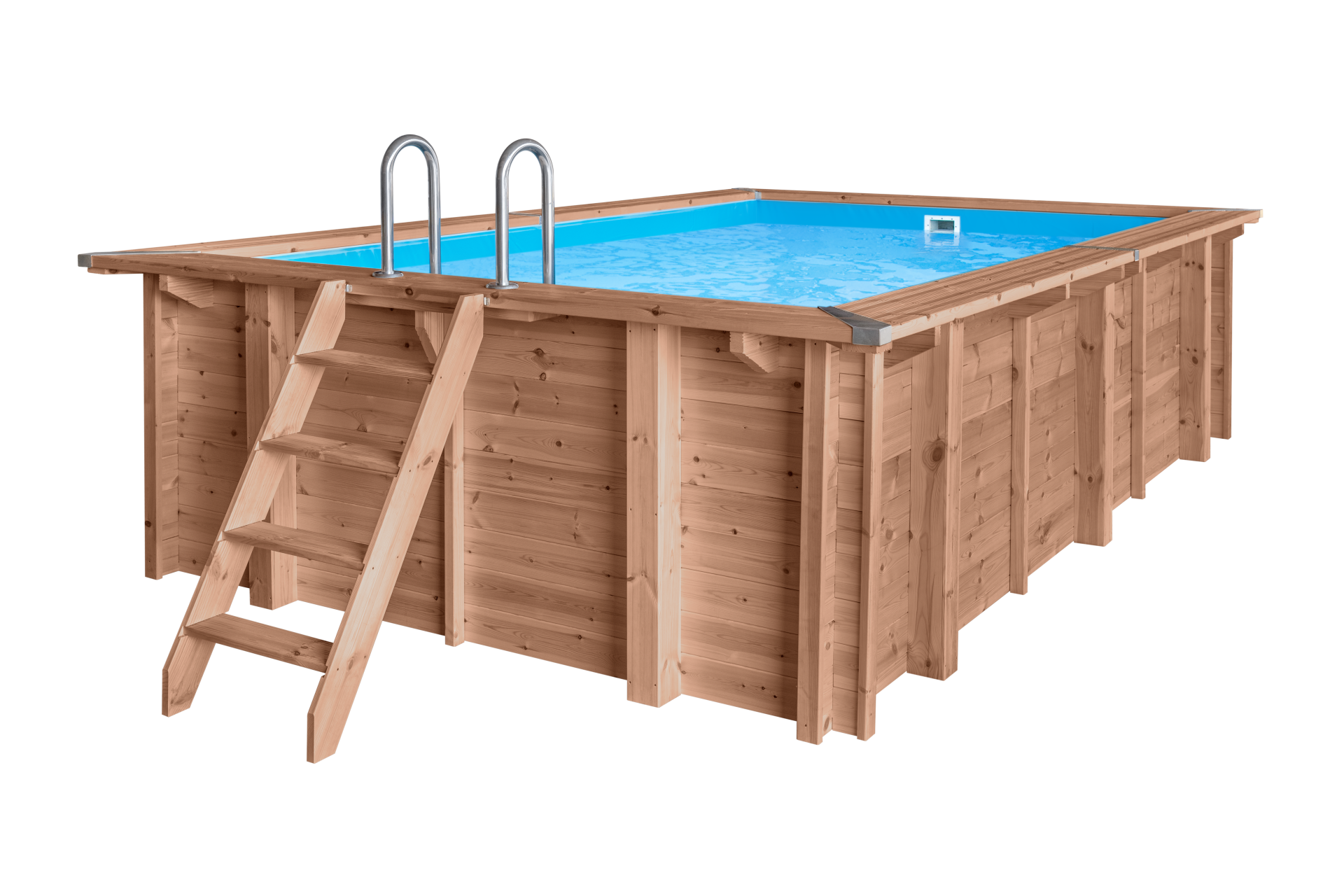 Luxus Holzpool Santa Cruz 502 x 322 x 124 cm