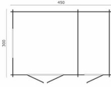 Blockhaus Santander 300+150x300 cm