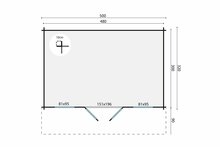 Blockhaus Rika 500x320 cm