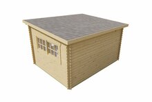 Blockhaus Loya 380 x 300 x 220 cm - Wandstarke 28 mm