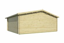 Blockhaus Tova 595x500 cm + luifel 75 cm