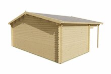 Blockhaus Pinkus 595x300 cm + luifel 200 cm