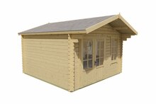 Blockhaus Ulrik 380x380 cm + luifel 70 cm