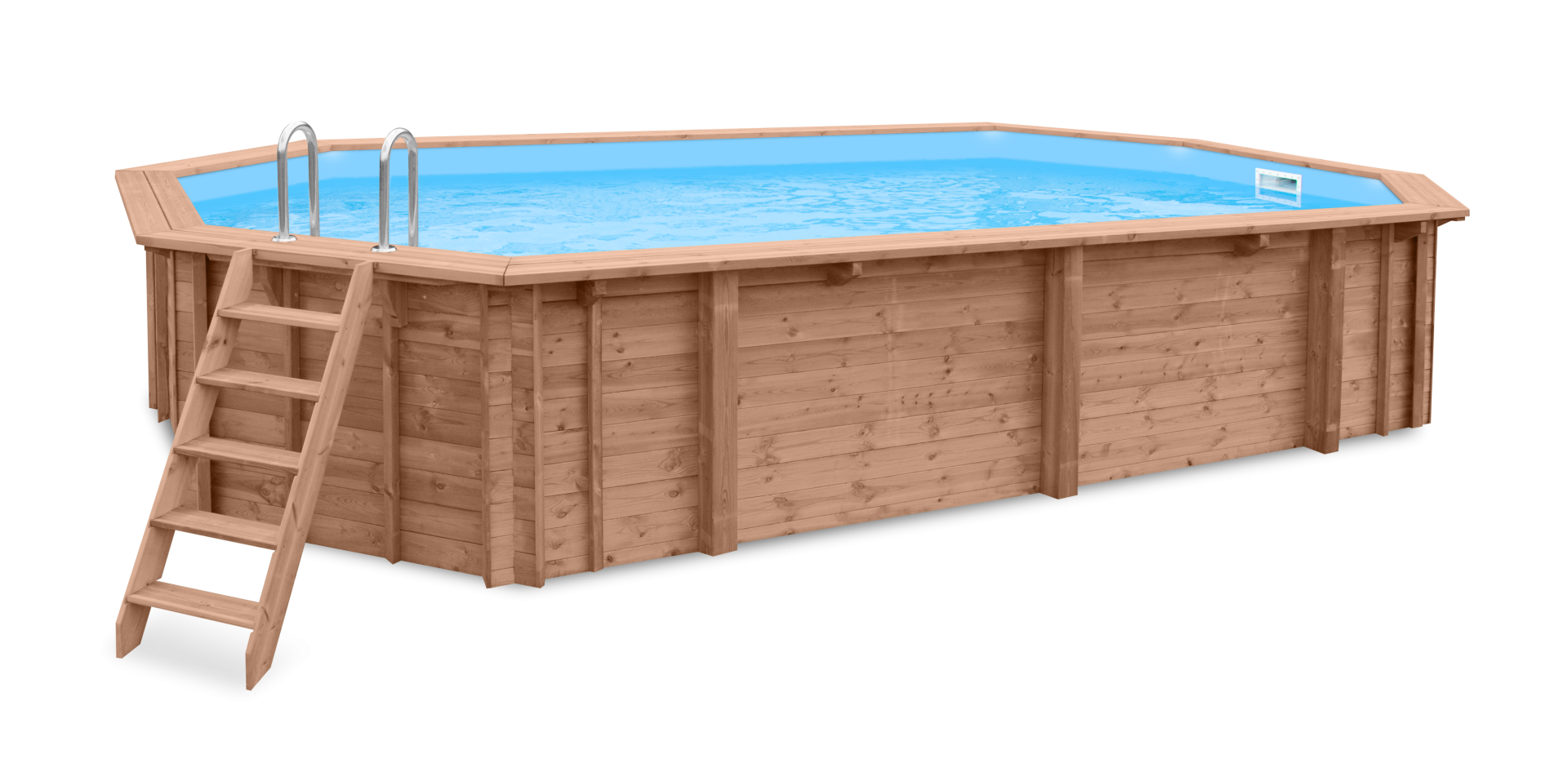 Playa Porto Marie Luxus-Pool aus Holz 727 x 396 x 138 cm